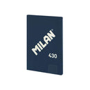 Milan Serie 1918 Libreta Encolada Formato A4 Cuadricula 5x5mm - 48 Hojas de 95 gr/m2 - Microperforado - Tapa Blanda - Color Azul Oscuro
