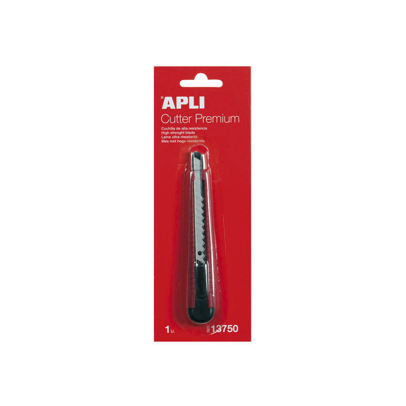 Apli Cuter Premium de 9mm - Carcasa Ergonomica, Avance Escalonado y Bloqueo de Seguridad