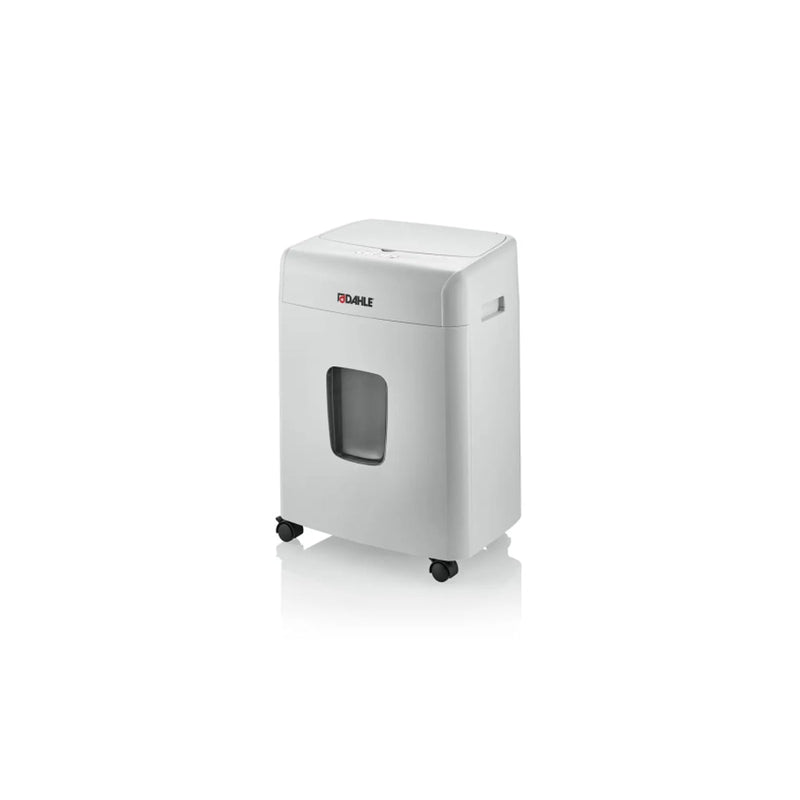 Dahle ShredMATIC 90 Destructora de Papel Automatica Corte en Particulas P-4 - Autoalimentacion 90 Hojas, Manual 10 Hojas - Papelera de 23L - Color Gris Claro