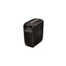Fellowes 60Cs Destructora de Papel Manual Corte en Particulas P-4 - Destruye hasta 10 Hojas - Capacidad de la Papelera 22L - Destruye Grapas, Clips y Tarjetas de Credito - Color Negro