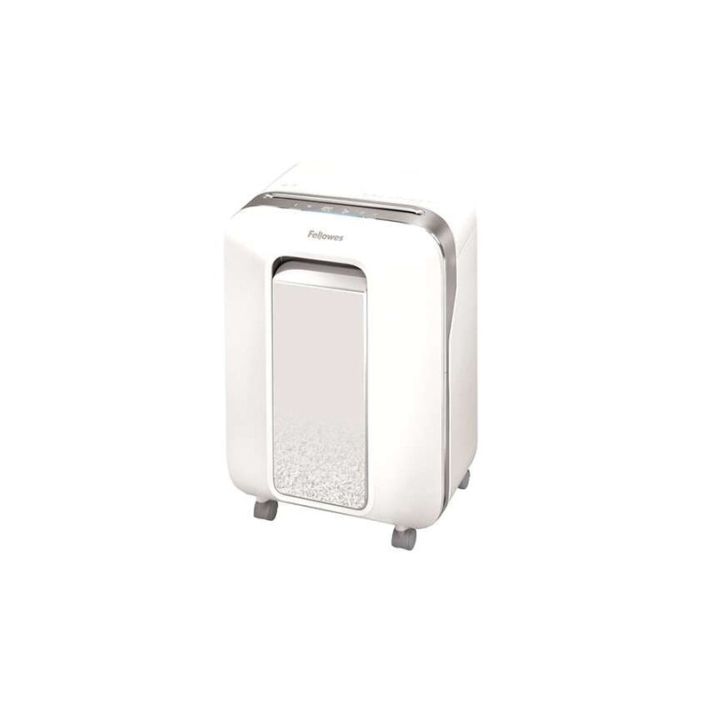 Fellowes LX201 Destructora de Papel Manual Microcorte P-5 - Destruye hasta 12 Hojas - Capacidad de la Papelera 22L - Color Blanco