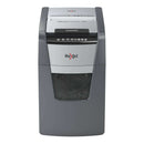 Rexel Optimum Autofeed 150X Destructora Automatica de Corte en Particulas P-4 - Autolimentacion de 150 Hojas, Manual de 8 Hojas - Papelera de 44L - Tecnologia Anti Atascos - Color Gris