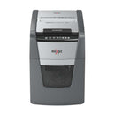Rexel Optimum AutoFeed 90X Destructora Automatica de Corte en Particulas P-4 - Autoalimentacion 90 Hojas, Manual 8 Hojas - Anti Atasco - Capacidad de la Papelera 35L - Color Gris