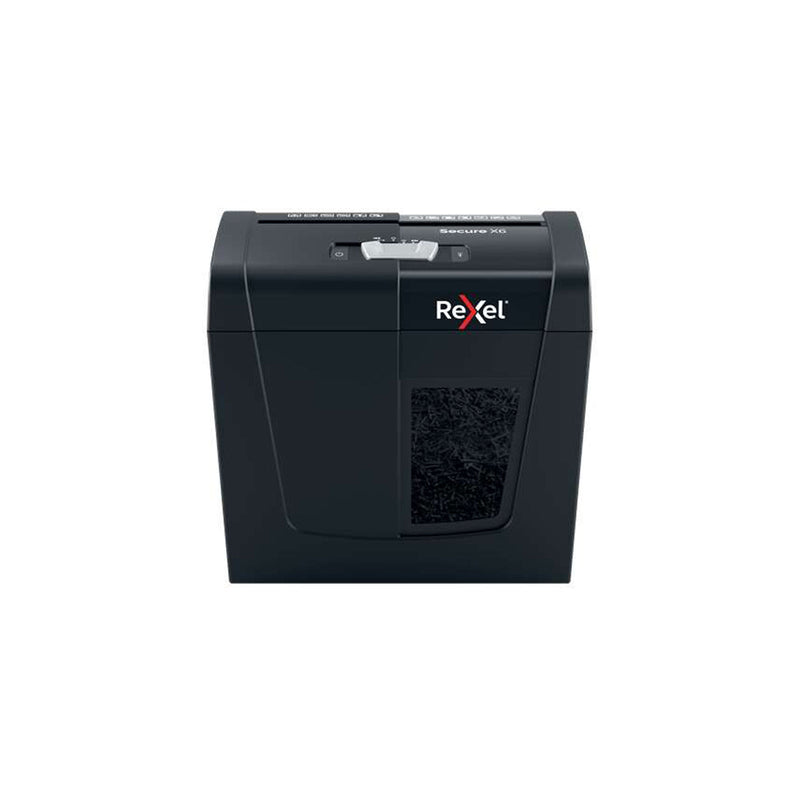 Rexel Secure X6 Destructora de Papel Manual Corte en Particulas P-4 - Destruye hasta 6 Hojas a la Vez - Capacidad de la Papelera 10L - Color Negro