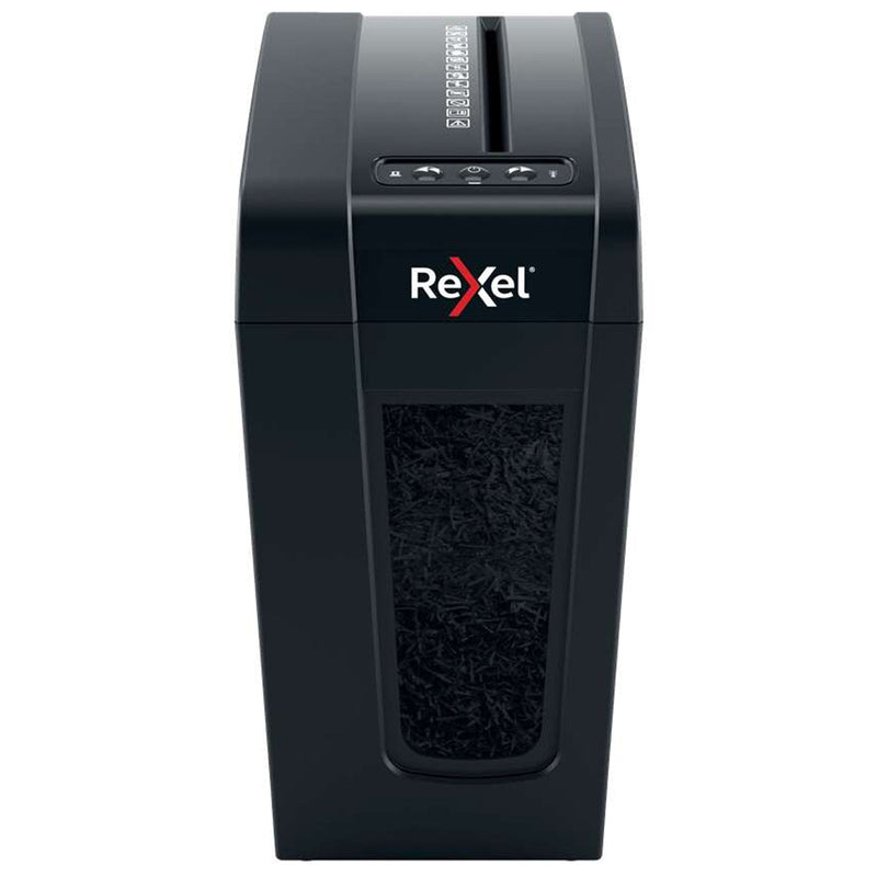 Rexel Secure X8-SL Whisper-Shred Destructora de Papel Manual Corte en Particulas P-4 - Bajo Ruido - Destruye hasta 8 Hojas - Papelera de 14L - Color Negro