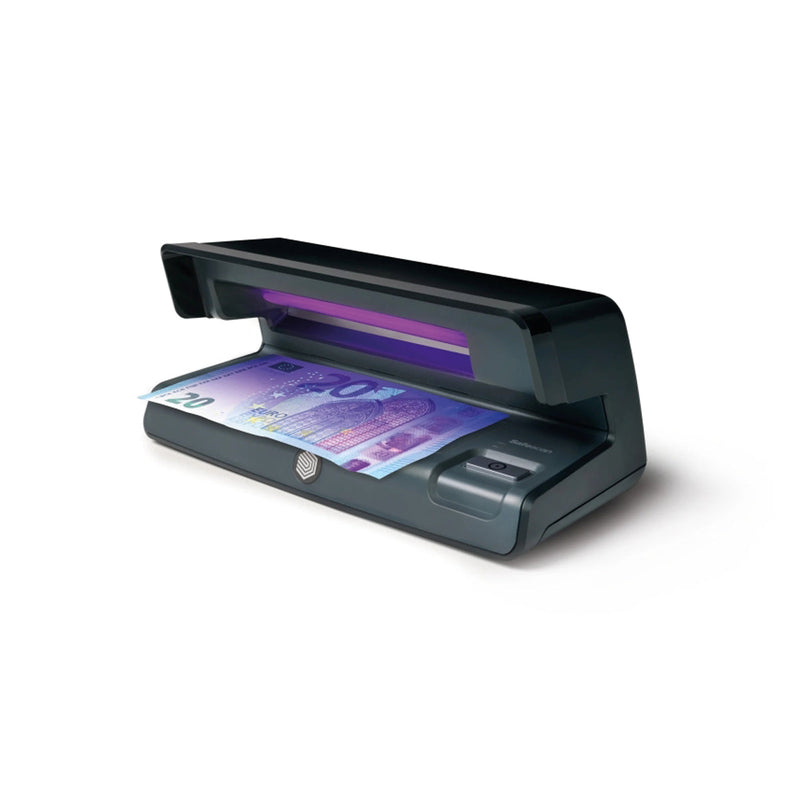 Safescan 50 Detector de Billetes Falsos UV - Reflector Integrado - Apto para Pasaportes, Documentos de Identificacion y Tarjetas de Credito