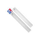 Dohe Regla de 30cm - Plastico Inyectado Transparente Cristal - Cantos Biselados y con Reborde - en Bolsa Individual