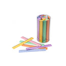 Faibo Bote de 100 Reglas de PVC de 16cm - Colores Pastel Surtidos
