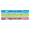 Maped Twist´n Flex Regla de Flexible 30cm - Irrompible - Doble Graduacion - Colores Aleatorios Azul, Rosa y Verde