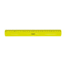 Milan Regla Flexible y Resistente - Longitud 30cm - Color Amarillo Translucido