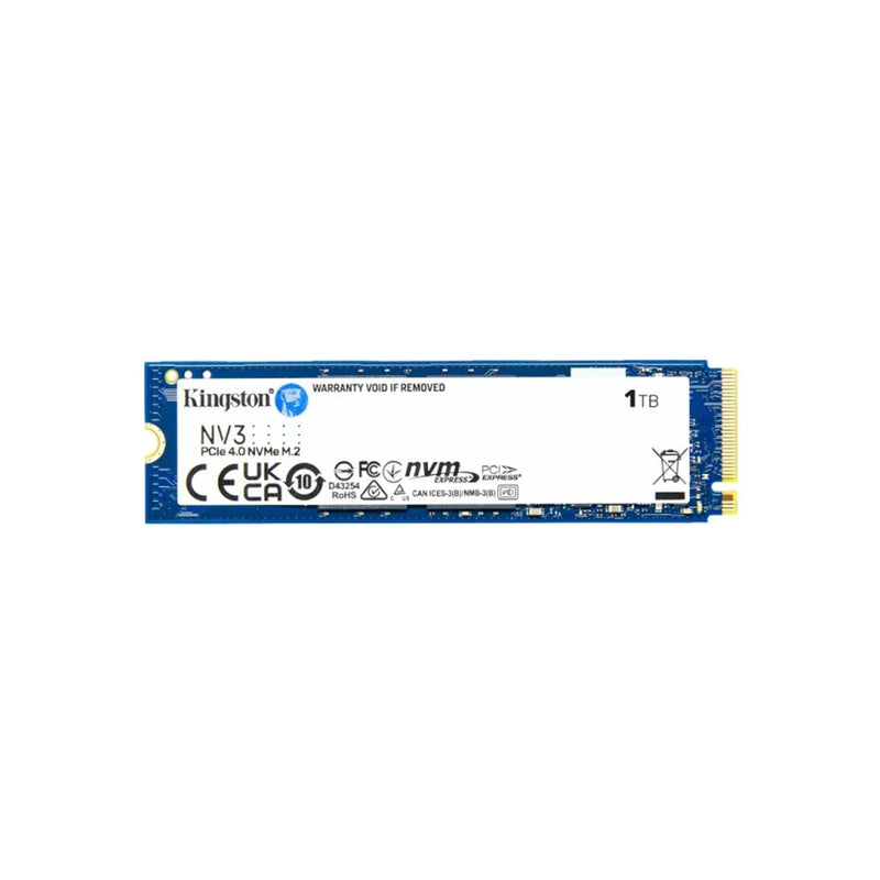 Kingston NV3 Disco Duro Solido SSD M2 2280 1TB PCIe 4.0 NVMe 3D NAND