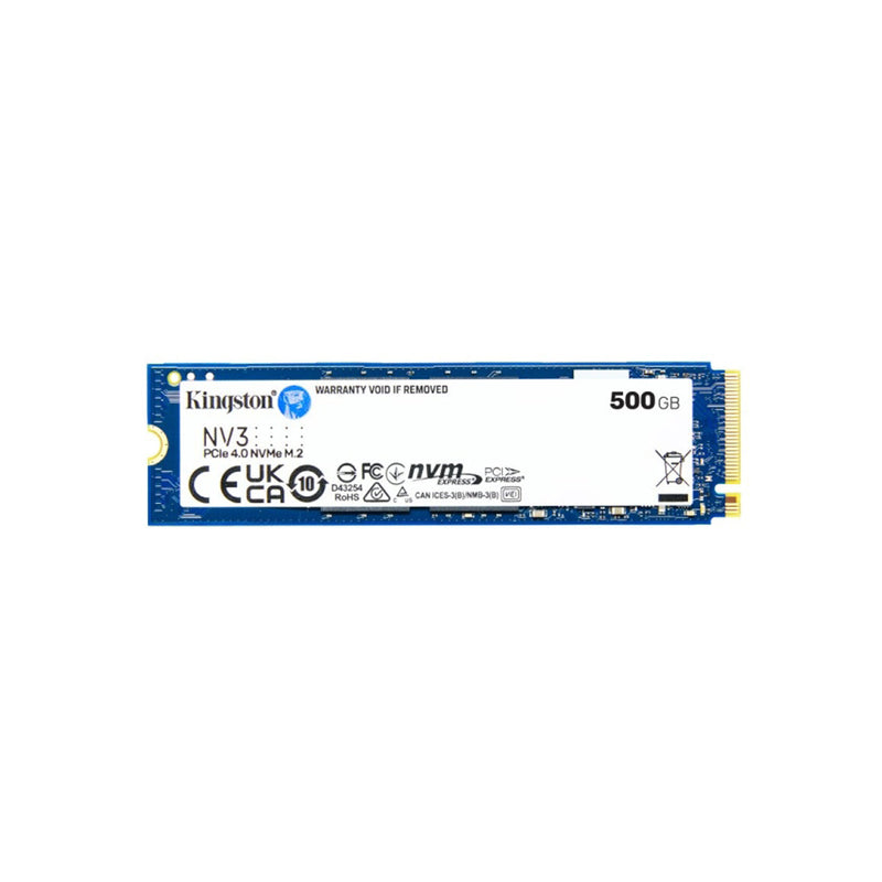 Kingston NV3 Disco Duro Solido SSD M2 2280 500GB PCIe 4.0 NVMe 3D NAND
