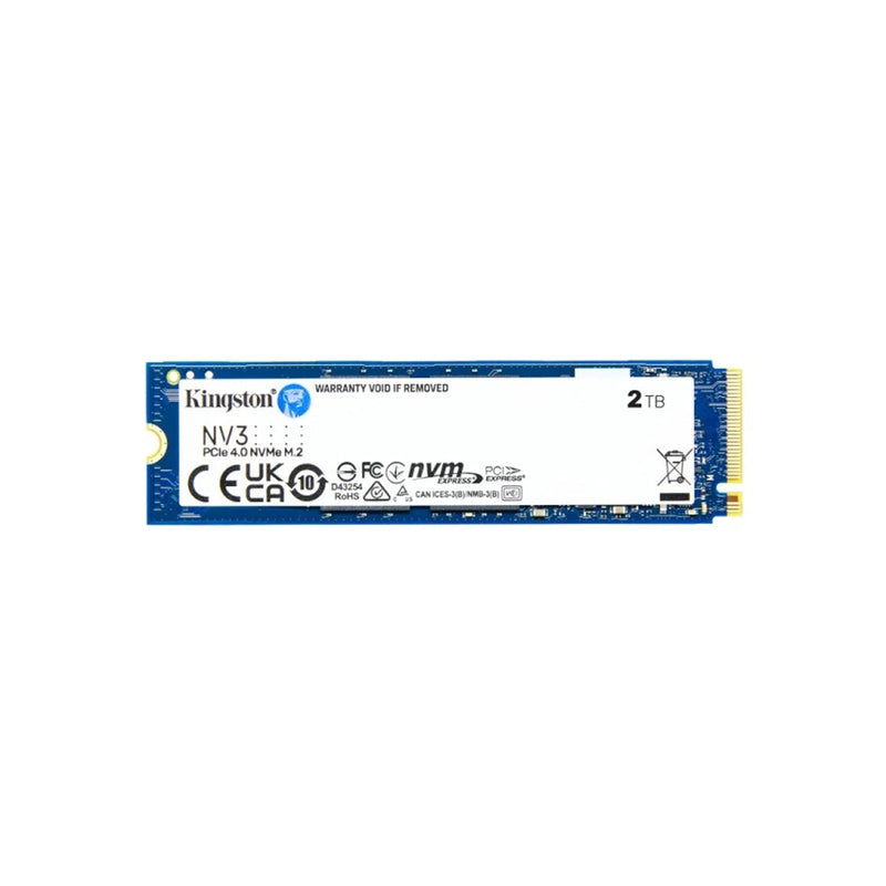 Kingston NV3 Disco Duro Solido SSD M2 2280 2TB PCIe 4.0 NVMe 3D NAND