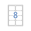 Apli Etiquetas Amarillo Fluorescente Permanentes 99.1 x 67.7mm 20 Hojas