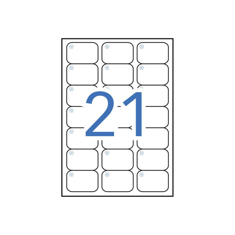 Apli Etiquetas Blancas Especial Congelador 63.5 x 38.1mm 10 Hojas