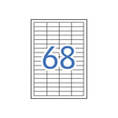 Apli Etiquetas Blancas Permanentes 48.5 x 16.9mm 500 Hojas