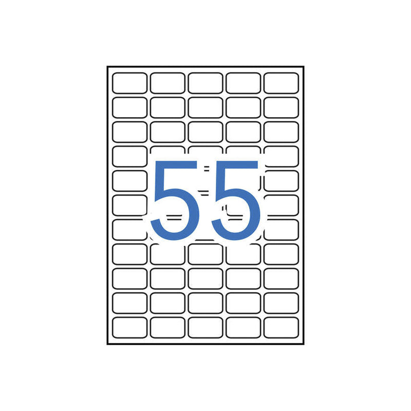 Apli Etiquetas Blancas Removibles 36.8 x 23.8mm 100 Hojas