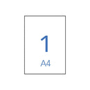 Apli Etiquetas Home Blancas Resistentes Intemperie 210 x 297mm 10 Hojas