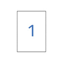 Apli Etiquetas Verde Fluorescente Permanentes 210.0 x 297.0mm 20 Hojas