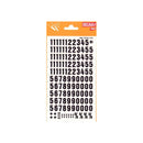 Apli Numeros Transferibles - 12mm - Facil Aplicacion - Negros Intensos - 133 Caracteres - Negro