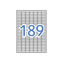 Apli Pack de 1.890 Etiquetas Rectangulares 25.4x10mm - 10 Hojas por 189 Etiquetas - Adhesivo Permanente - Cantos Romos - Aptas para Impresion Inkjet y Laser - Color Blanco
