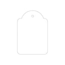 Apli Pack de 400 Etiquetas Colgantes 45x65mm - Agujero Preperforado - Con Hilo de Poliester Blanco - Color Blanco
