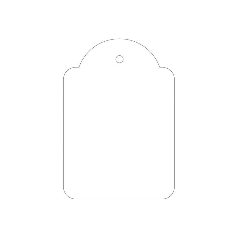 Apli Pack de 400 Etiquetas Colgantes 45x65mm - Agujero Preperforado - Con Hilo de Poliester Blanco - Color Blanco
