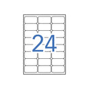 Apli Pack de 480 Etiquetas Naranja Fluorescente 64x33.9mm - 20 Hojas por 24 Etiquetas - Adhesivo Permanente - Cantos Romos - Color Naranja