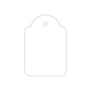 Apli Pack de 500 Etiquetas Colgantes 36x53mm - Agujero Preperforado - Con Hilo de Poliester Blanco - Color Blanco