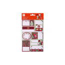 Apli Pack de 8 Etiquetas Adhesivas Navideñas para Regalos - Tamaños y Diseños Surtidos - Espacio para Escribir