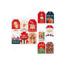 Dohe Navidad Pack de 48 Etiquetas para Regalos - Diseños Navidad - Tamaño 4,6x6,8cm - Troqueladas sobre Cartulina - Incluyen Cordon