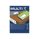 Multi3 Pack de 2700 Etiquetas Blancas Tamaño 70x30mm - 100 Hojas x 27 Etiquetas - Aptas para Imprimir