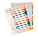 Esselte Indice para Proyectos Imprimible A4 Maxi Tipo 1-12 Multicolor - Multitaladro - Material PP Rigido 300 Micras, Portada 350 Micras