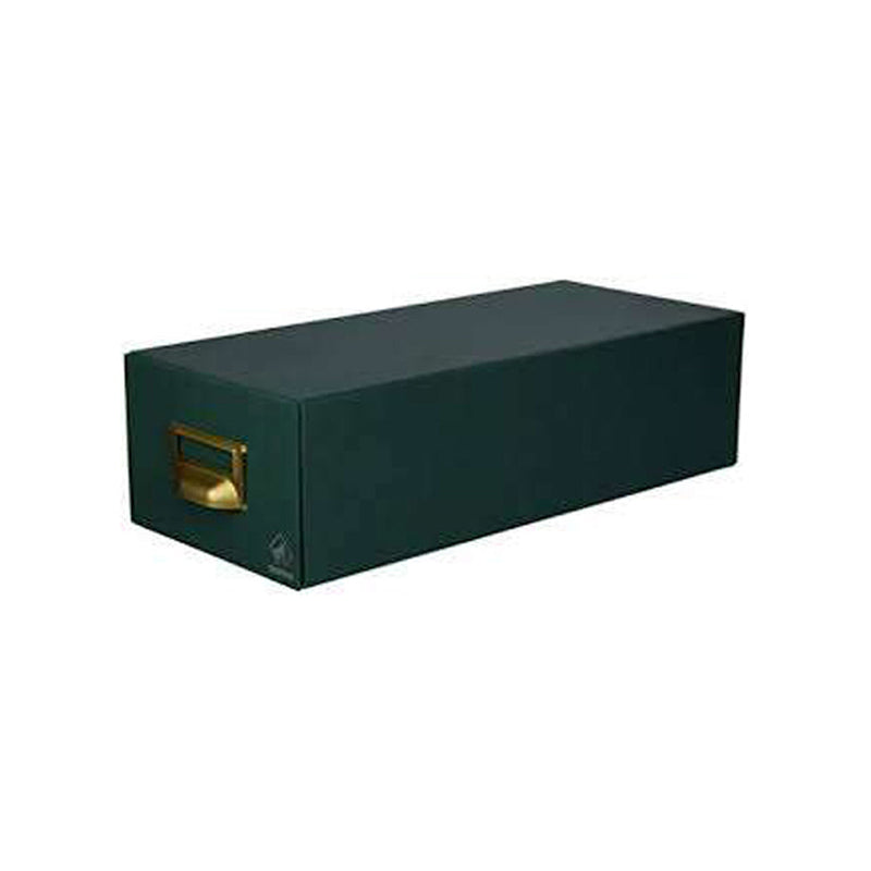 Mariola Fichero Carton Forrado en Geltex Nº2 para 1000 Fichas - Medidas 155x100x350mm - Resistente y Duradero - Color Verde