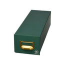 Mariola Fichero Carton Forrado en Geltex Nº3 para 1000 Fichas - Medidas 180x125x350mm - Resistente y Duradero - Color Verde