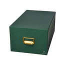 Mariola Fichero Carton Forrado en Geltex Nº4 para 500 Fichas - Medidas 220x155x250mm - Resistente y Duradero - Color Verde