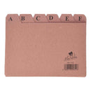 Mariola Indice A-Z Nº3 para Fichero - Medidas 150x100mm - Color Marron