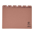 Mariola Indice A-Z Nº5 para Fichero - Medidas 215x160mm - Color Marron