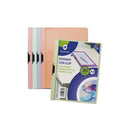 Bismark Dossier con Clip A4 - Capacidad 30 Hojas - Polipropileno Transparente - Clip Metalico Lateral - Colores Pastel Surtidos