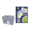 Bismark Dossier para 30 Hojas A4 con Clip Metalico Lateral - Polipropileno Transparente - Color Azul