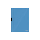 Dohe Dossier con Clip Metalico - Tamaño A4 - Fabricado en Polipropileno Opaco de 350 Micras - Color Azul