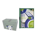 Bismark Dossier para 30 Hojas A4 con Clip Metalico Lateral - Polipropileno Transparente - Color Verde