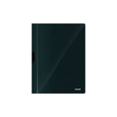 Dohe Dossier con Clip Metalico - Tamaño A4 - Fabricado en Polipropileno Opaco de 350 Micras - Color Negro