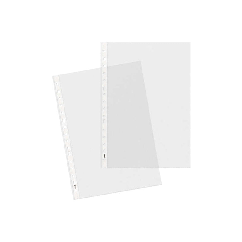 Dohe 100 Fundas Multitaladro con 16 Perforaciones - 100mm - Polipropileno Rugoso