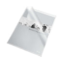 Esselte 30Q Caja de 100 Dossiers Uñero - Formato Folio - PVC Flexible - Grosor 140 Micras - Color Transparente