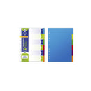 Bismark Pack de 6 Separadores - Tamaño A4 - Extragruesos - Fabricado en Polipropileno - Colores Surtidos