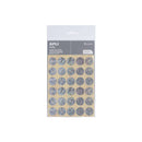 Apli Pack de 90 Gomets Redondos Ø 20mm - Adhesivo Permanente - Ideal para Escuelas Infantiles y Colegios - Color Plata