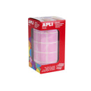 Apli Gomets Cuadrados Rosa - 20x20mm - 59 Hojas Pretroqueladas - 1770 Gomets por Rollo - Ideal para Escuelas y Talleres Infantiles - Normas EN-71 y FSC - Adhesivo Base Agua - Materiales 100% Reciclables