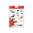 Apli Gomets Tematicos Realistas Animales Marinos - 30 Gomets Tematicos por Bolsa - Imagenes Realistas de Animales Marinos - Adhesivo Removible - Color a Todo Color en Impresion Digital - Colorido