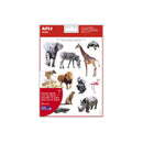 Apli Gomets Tematicos Realistas Animales Sabana - 144 Gomets - Adhesivo Removible - Ideal para Desarrollar Habilidades Motoras - Adhesivo Base Agua - Libre de Disolventes - Coloridos